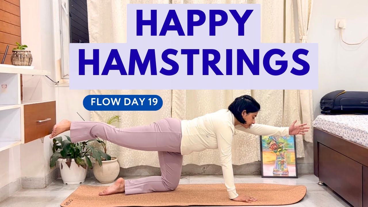 Hamstring Stretch Yoga | Release Tight Legs & Support Lower Back | Day 19