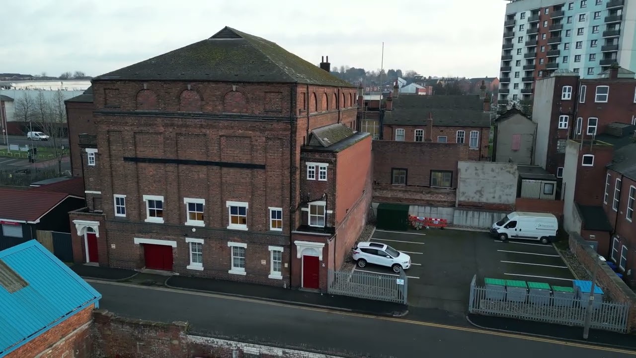 Early Morning fly Round The Heart Of Wednesbury Industrial 