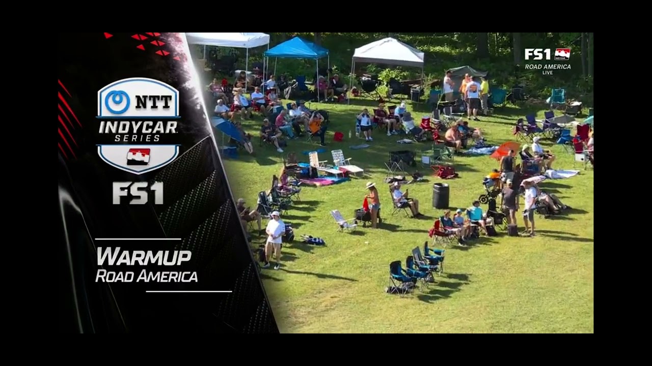 Indycar Racing on FOX Sports 1 intro XPEL Grand Prix at Road America, Warm Up