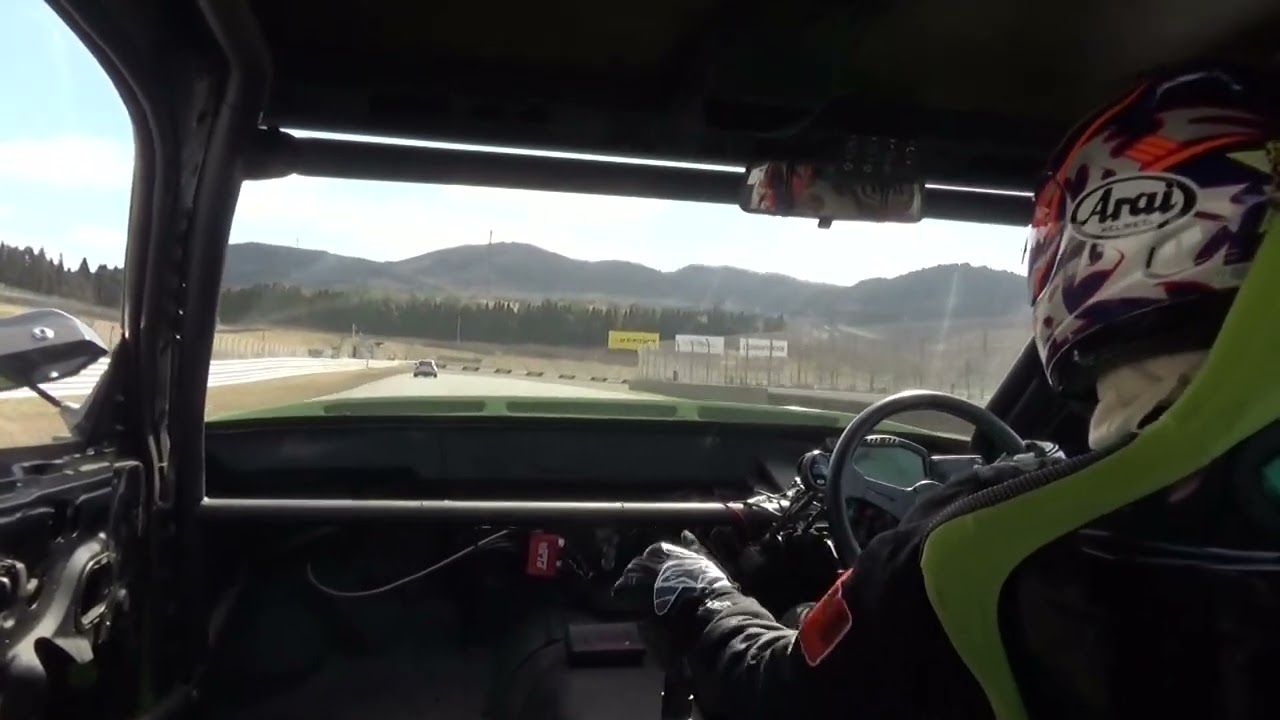 s13シルビアNA  久しぶりのスピーン　オートポリスサーキット感謝デー　2024年3月2日11時枠後半