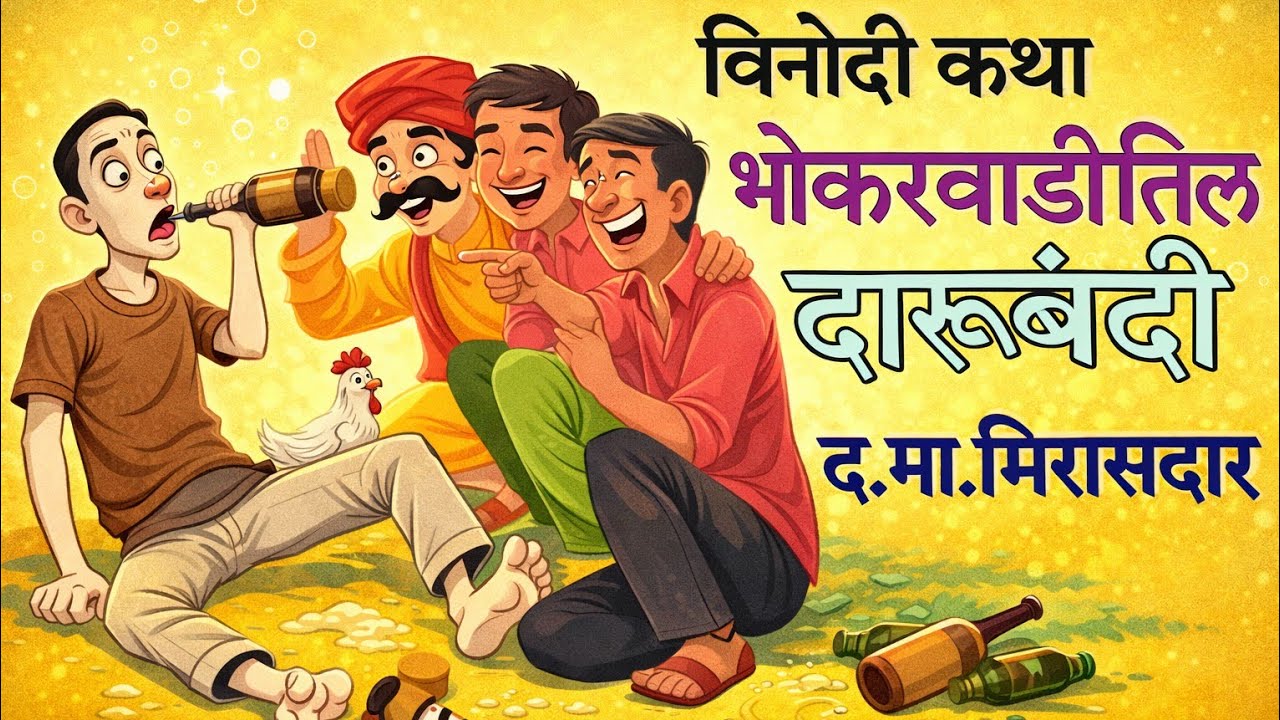 भोकरवाडीतील दारूबंदी / द मा मिरासदार  / विनोदी कथा / bhokarwaditil Darubandi