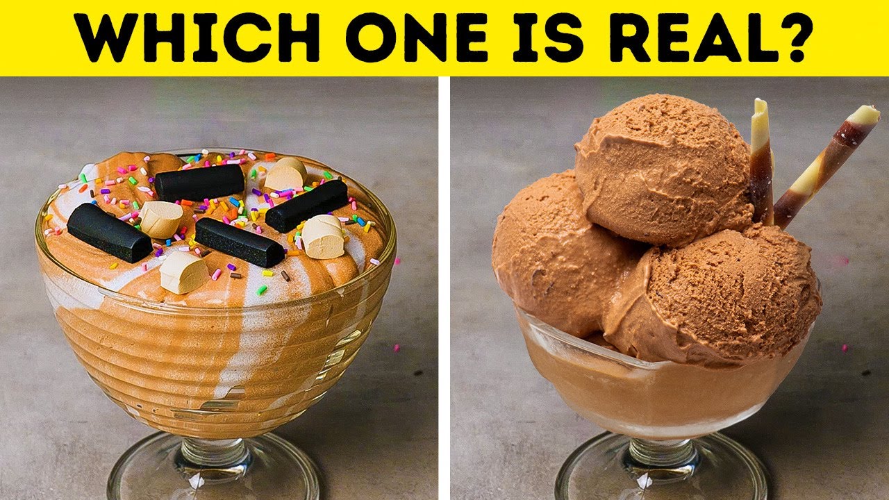 REAL VS FAKE || Can You Tell Real food From Fake Food? ||DIY Food That Look So Real