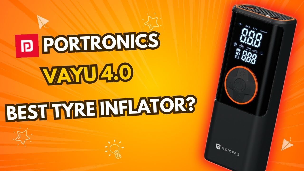 Обзор насоса для накачки шин Portronics Vayu 4.0 — аккумуляторный и сетевой | Лучший воздушный на...
