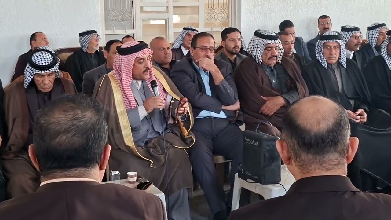 كلمة الشيخ فهد السحاب شيخ قبيلة الندا في فصل عشائري بين  حمولتين من قبيلة بني تميم 