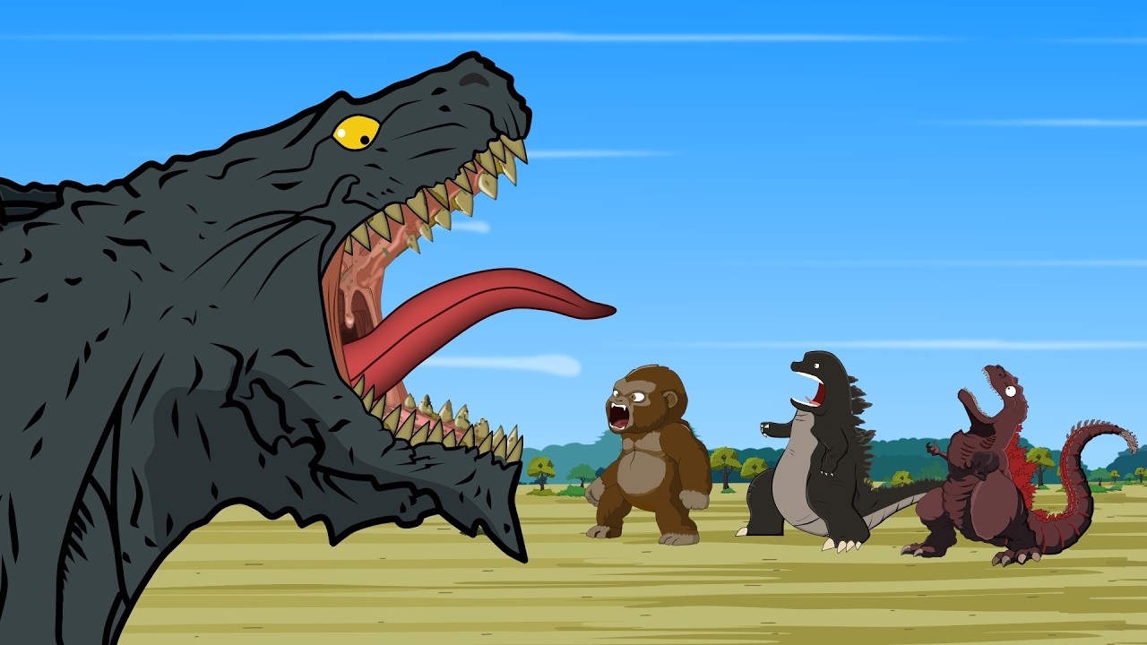 Rescue Tooth Godzilla: Save of A Tooth w/ A Very BIG and DEEP Cavity | Godzilla & KONG Cartoon FUNNY