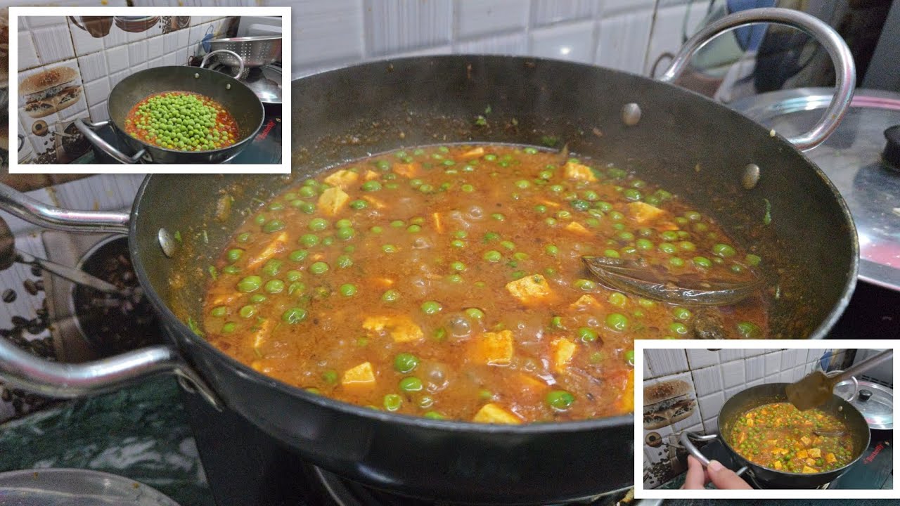 Restaurant Style Matar Paneer Banaye ghar par😋||super tasty matar paneer masala Recipe #viral #matar