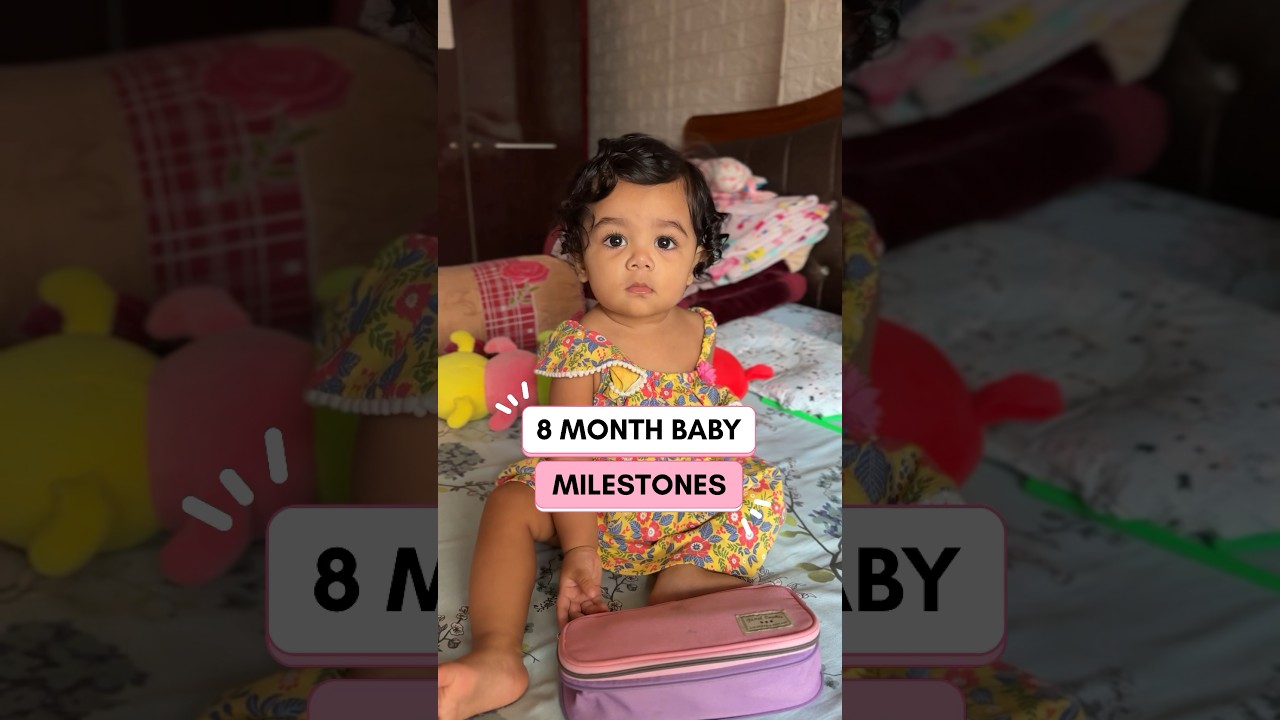 Can’t GET OVER these Milestones of my 8 Month Old Baby Girl 🥺 #shorts