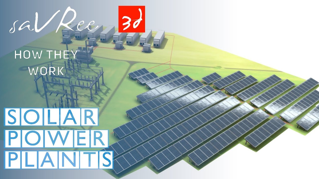 How Solar Power Plants Work (3D Engineering)