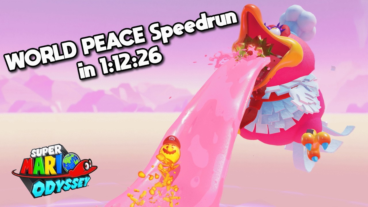 Super Mario Odyssey World Peace Speedrun in 1:12:26