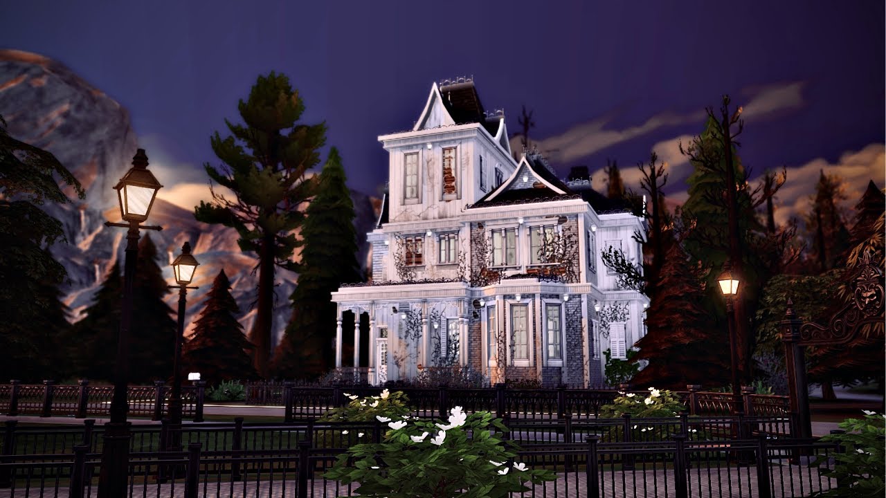 CREEPY ABANDONED VICTORIAN MANOR 🦇 The Sims 4 Speed Build