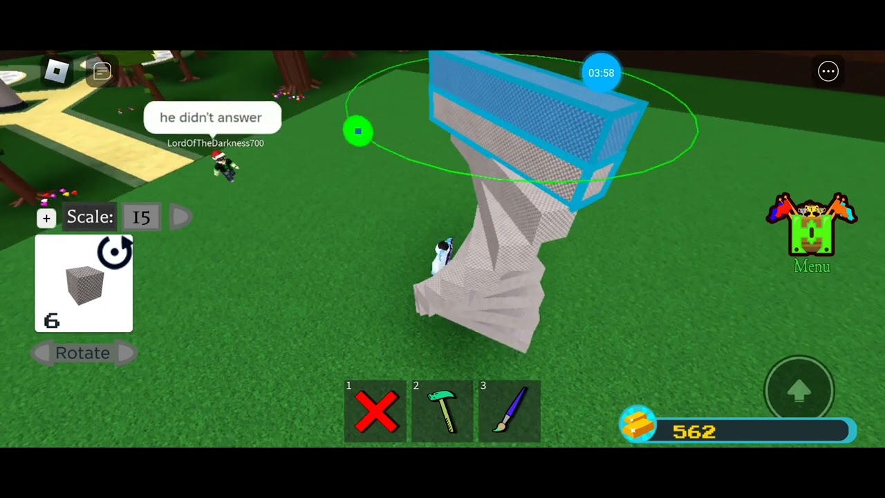 Tutorial for making a beyblade in roblox build a boat
