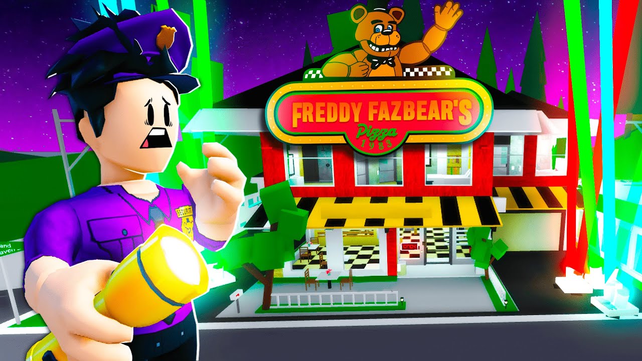 VIREI SEGURANÇA na PIZZARIA do FNAF (Brookhaven RP)