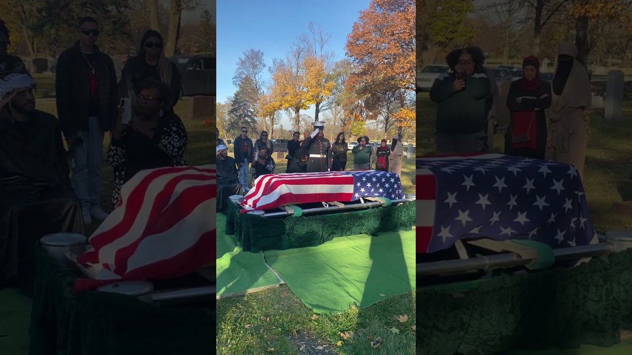 Funeral of Corporal Allen Jerome Simmons. May Allah expand his grave and give him Jannah. Ameen.