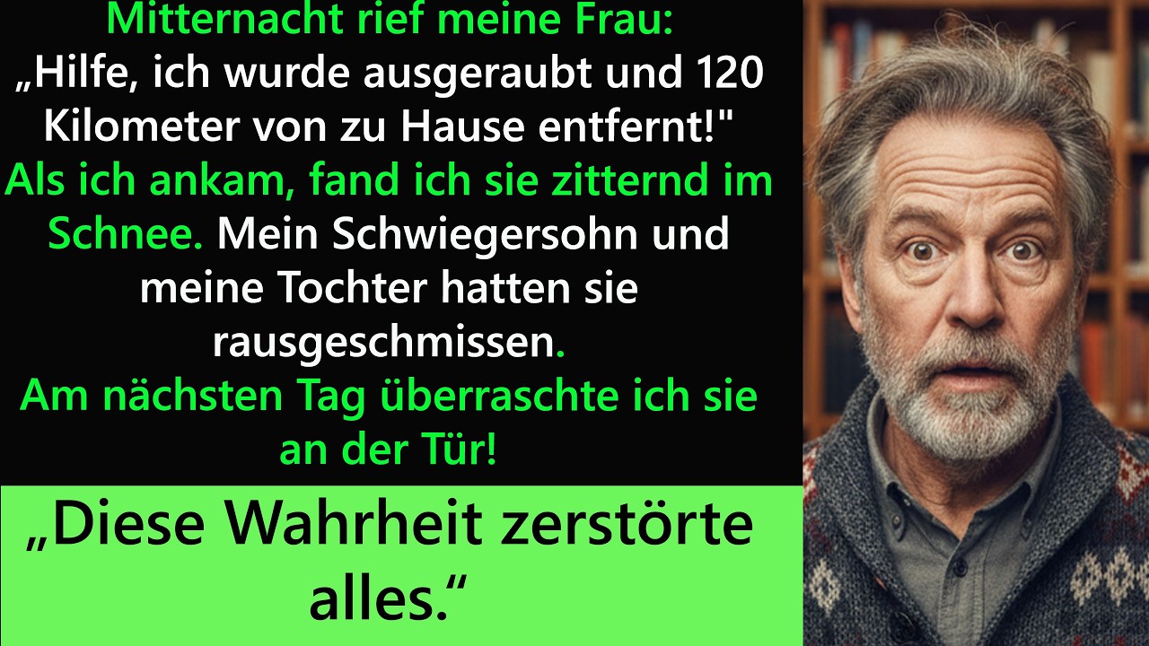 Mitternacht rief meine Frau an： „Hilfe, ich wurde ausgeraubt und 120 km von zu Hause verlassen!“