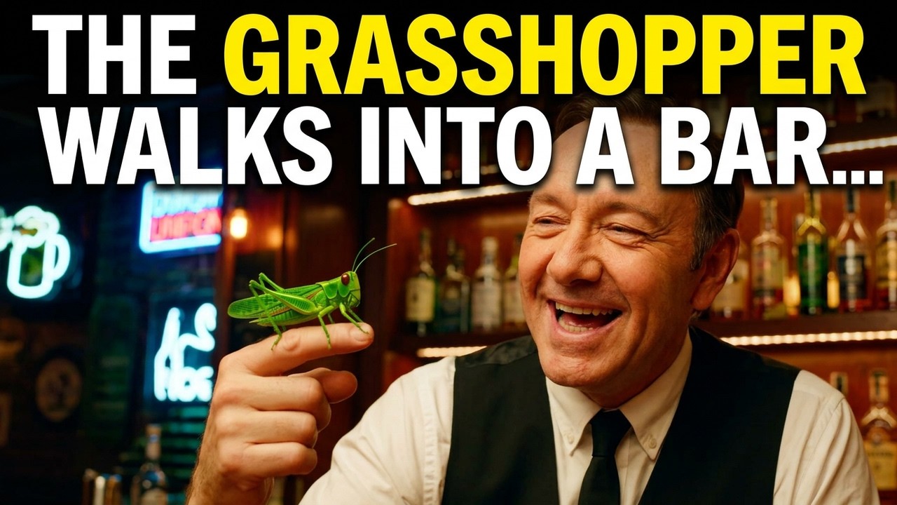  Grasshopper 😂🐴 | Classic Bar Joke | TheJustOneMore#shorts