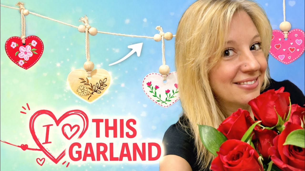 Making a Handmade Heart Garland | Slow Creating in My Studio 