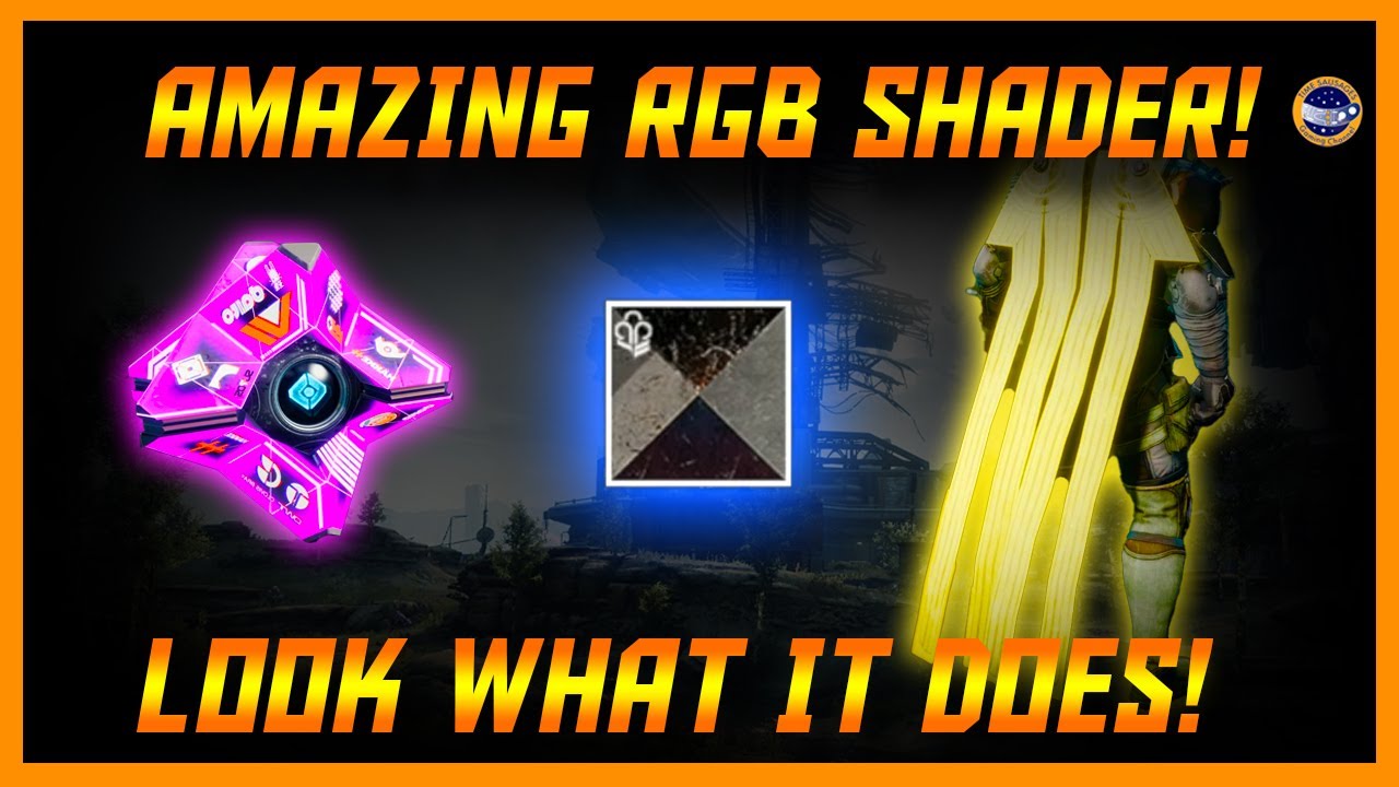 Destiny 2  - Photo Finish RGB Shader - Get It Soon! Leaving At The End Of The Games!
