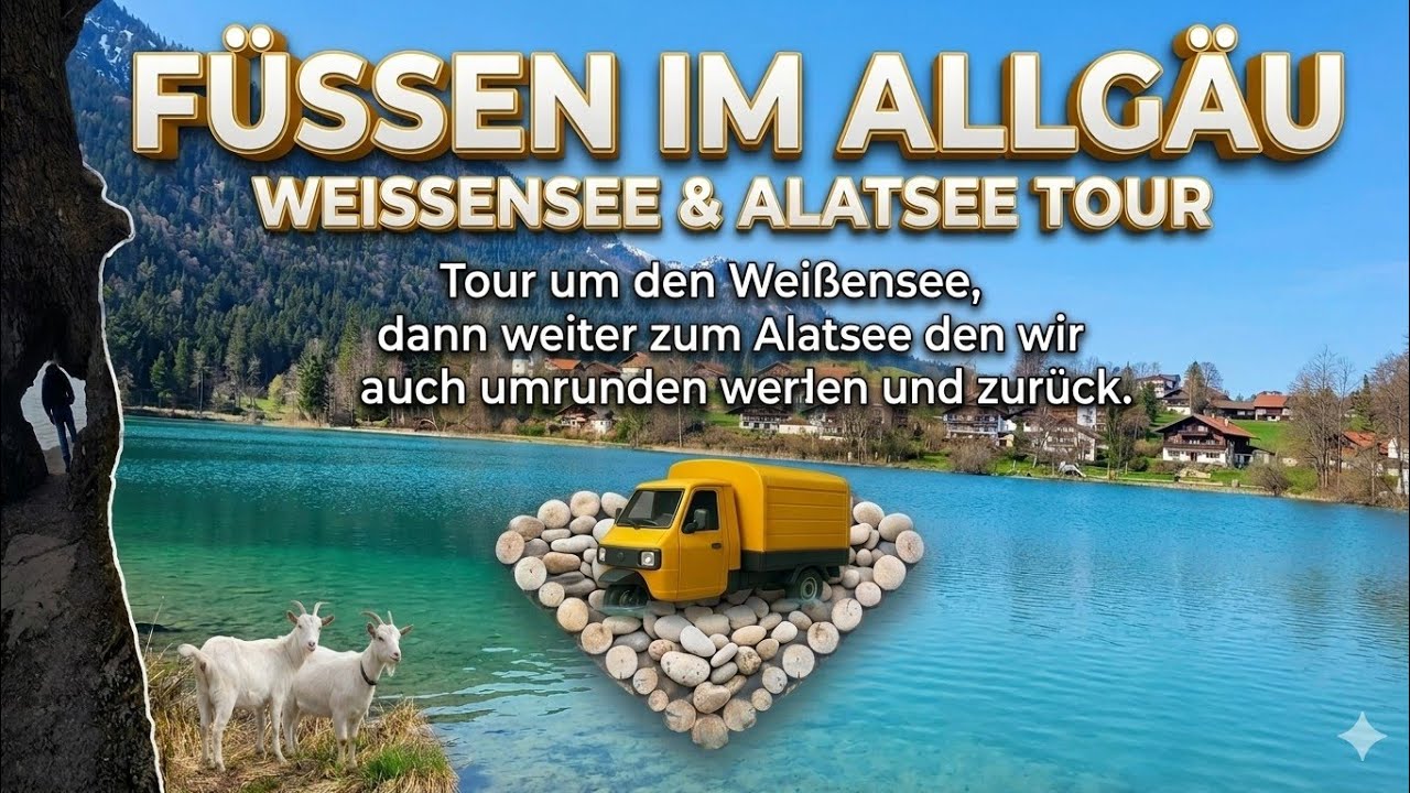 Wandern - Ausflüge im Allgäu - Weißensee und Alatsee bei Füssen