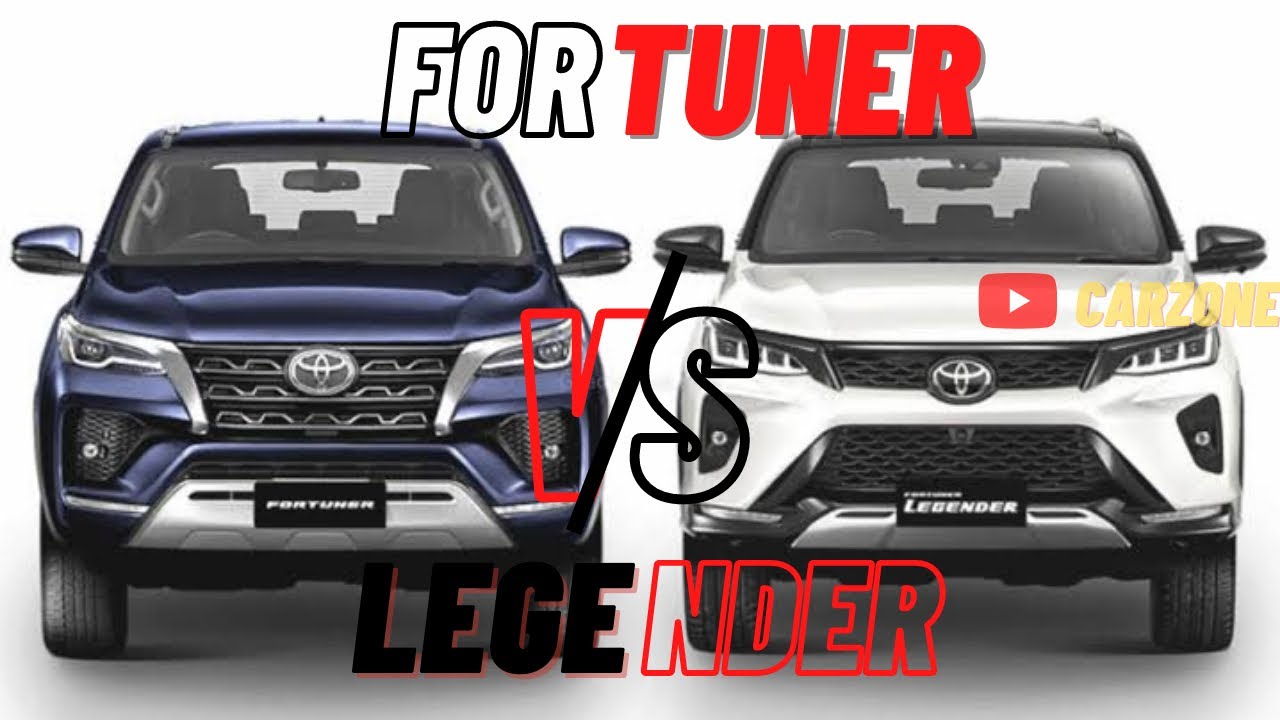Toyota Fortuner Facelift V/S Legender| Fortuner Comparison 2022