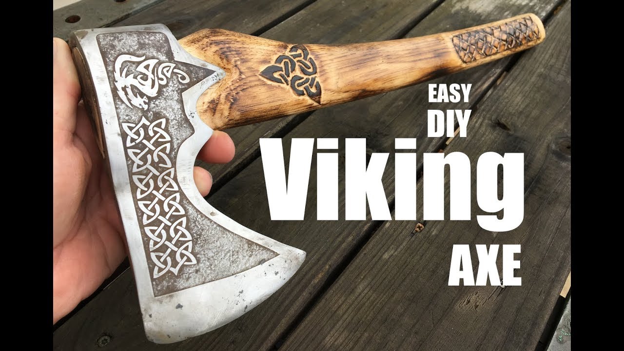 How to make a Viking Battle Axe from an old rusty axe head