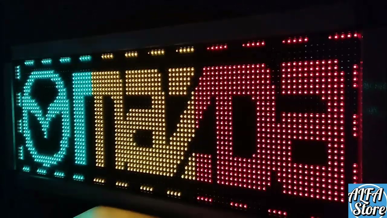 Aviso Led 100*40 P10 - WiFi LED ART