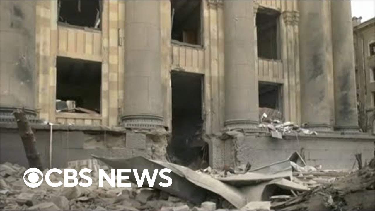 Russian convoy closing in on Kyiv after missile strikes cause devastation in Kharkiv, Ukraine