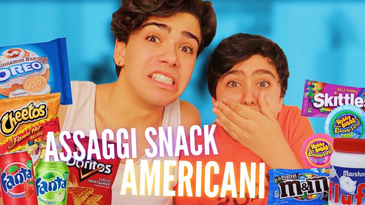 Assaggi SNACK AMERICANI 🇺🇸 con la mia famiglia!! | Luciano Spinelli