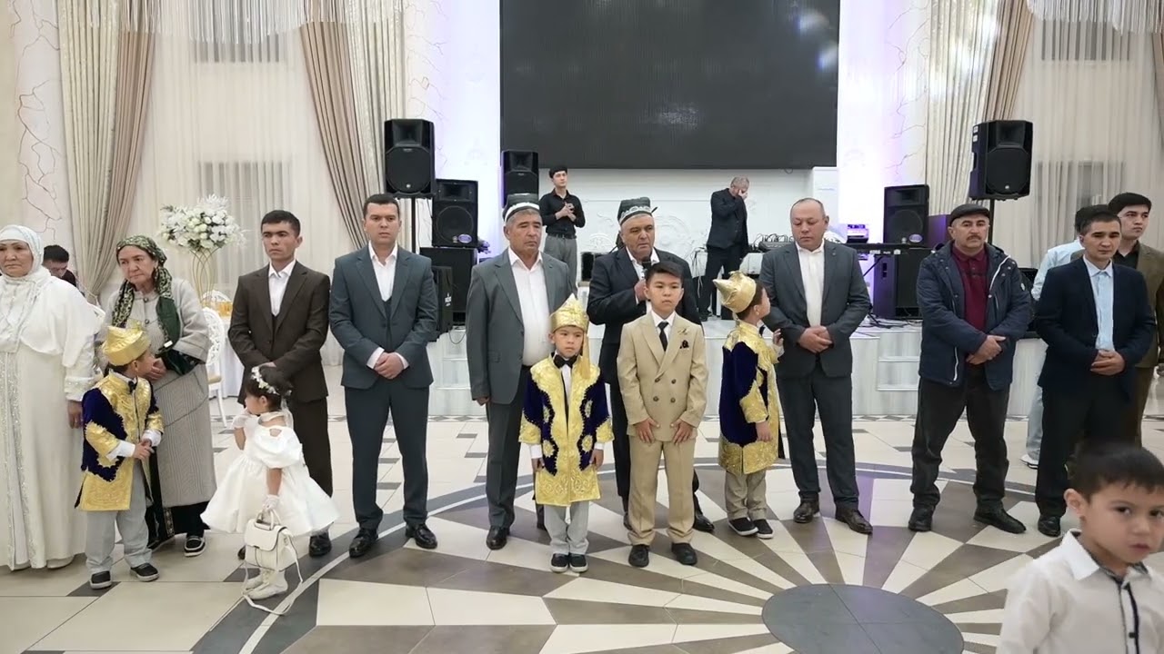 Кулматовлар хонадонида суннат туй 1кисм