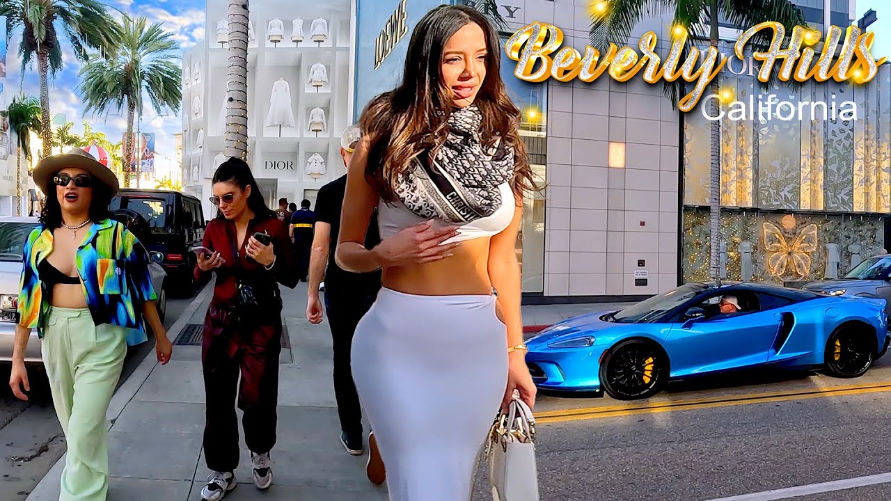 Beverly Hills Walking Tour in Los Angeles, Lifestyles of the Rich and Famous, Supercars, Exotic Cars