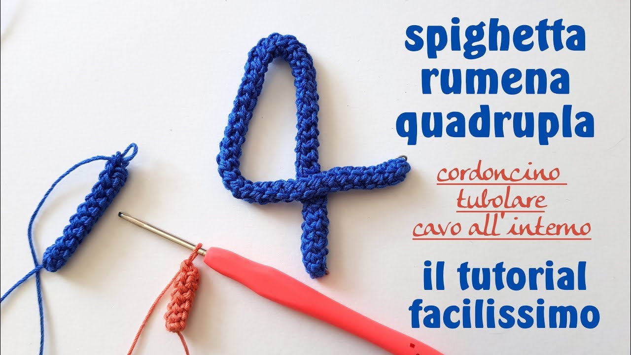 spighetta rumena quadrupla - cordoncino tubolare cavo