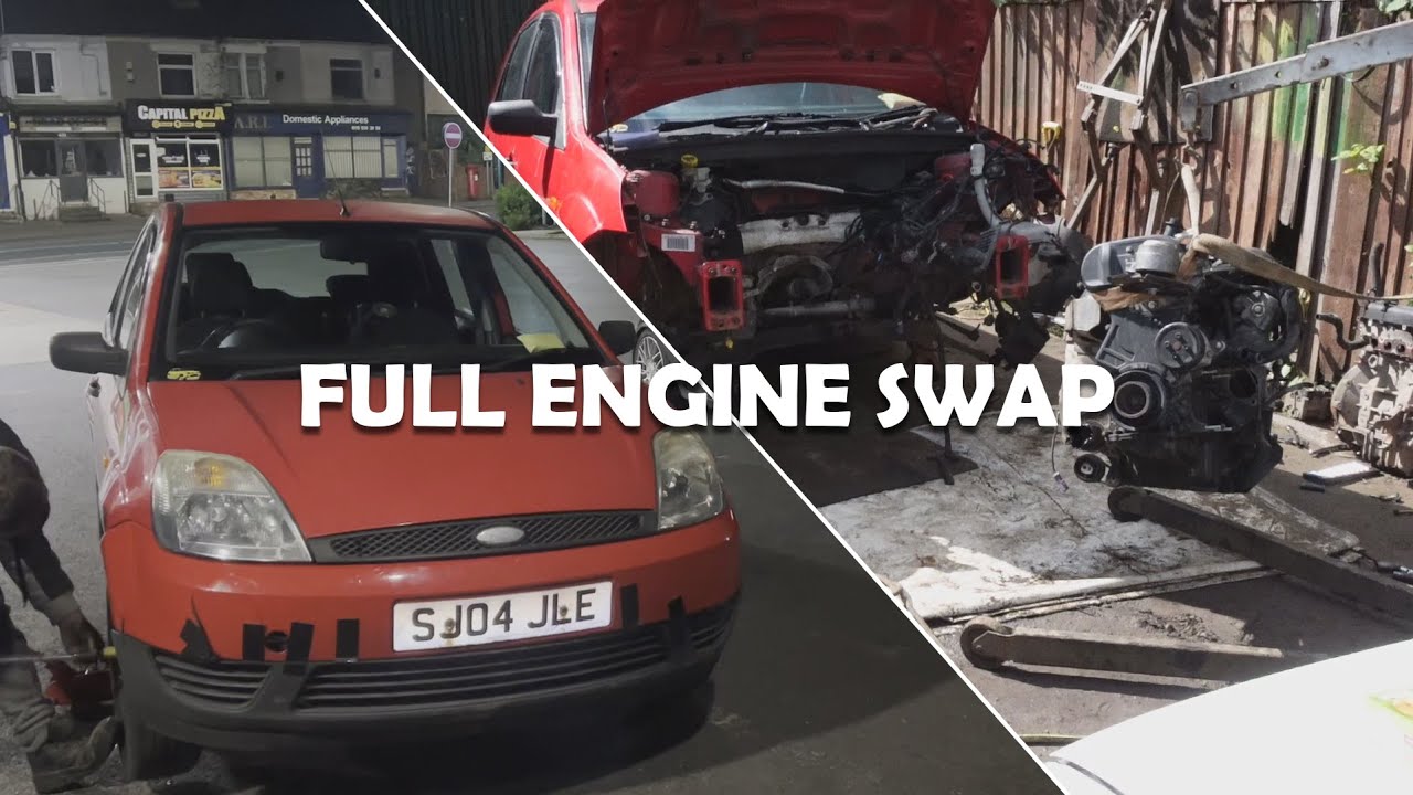 Swapping an ENGINE in 24 HOURS! Mk6 fiesta engine conversion