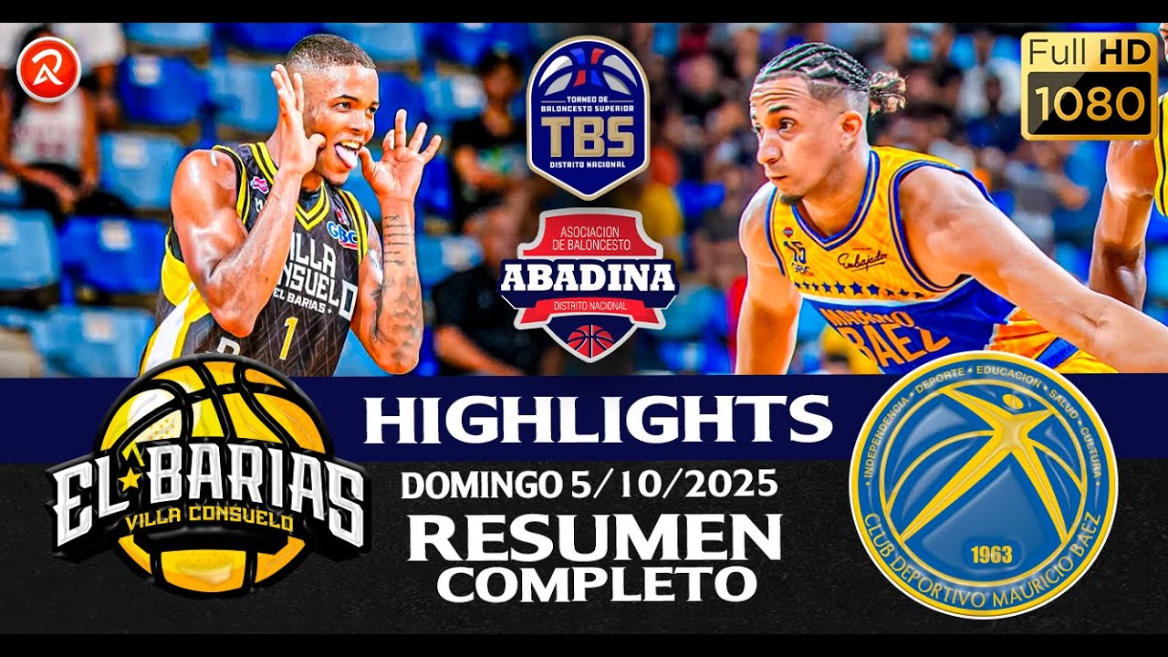 MAURICIO BAEZ VS RAFAEL BARIAS  - SERIE REGULAR - TBS DISTRITO 2025 EN VIVO  (Resumen completo)