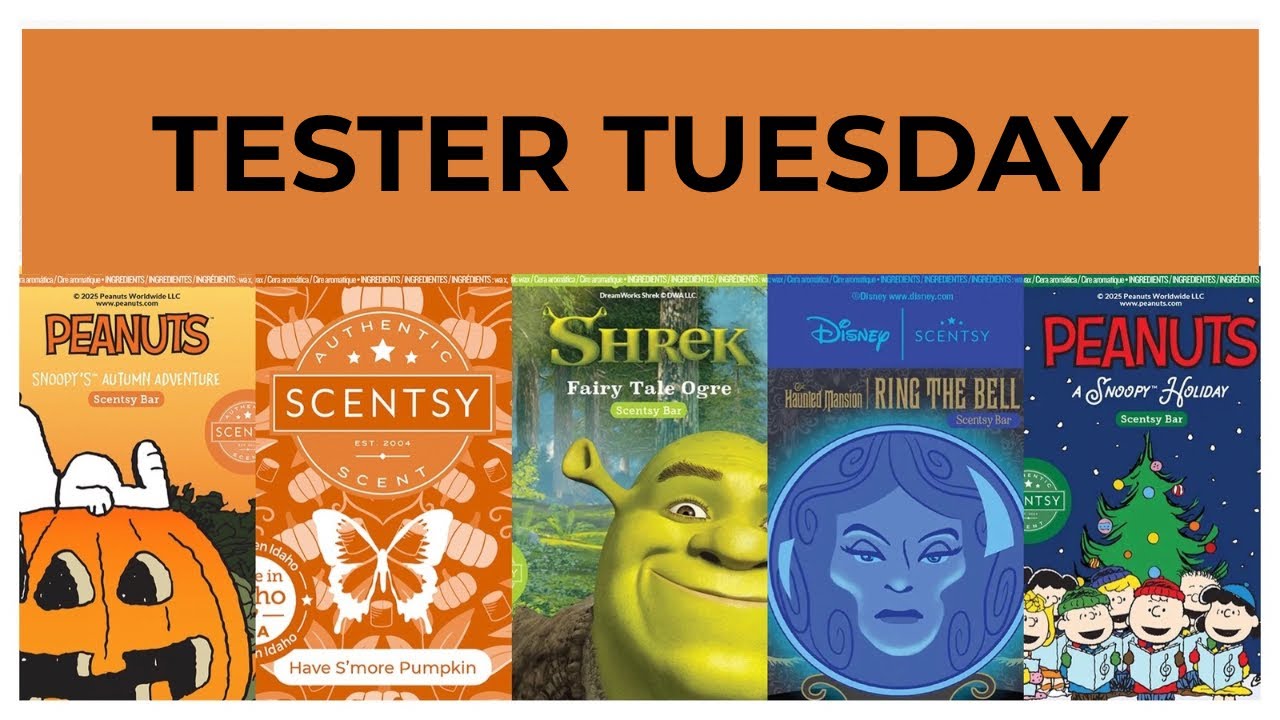 Вторник тестеров &mdash; ароматы Scentsy&rsquo;s Peanuts / Snoopy (2 шт.), Shrek, Ring the Bell и Have S&rsquo;more...