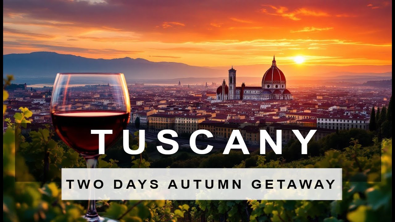 Tuscany 2 days autumn getaway weekend in October in Italy