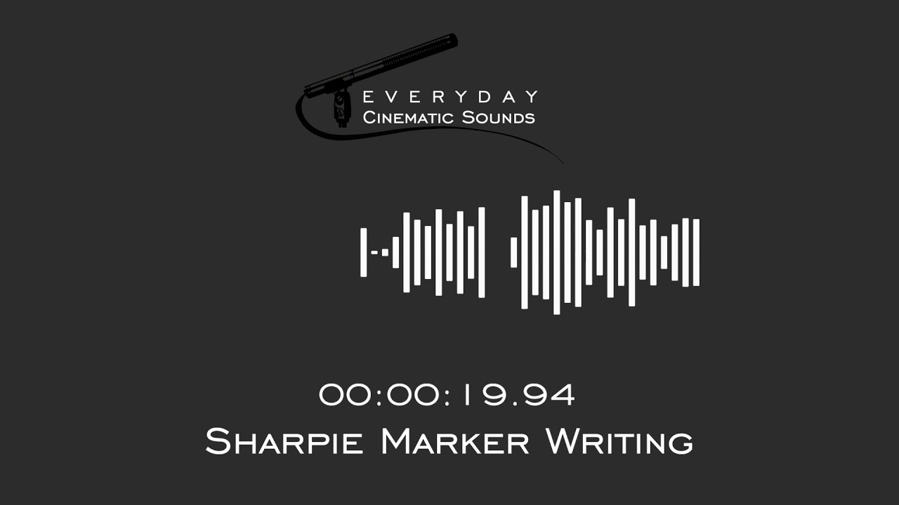 Sharpie Marker Writing | HQ Sound Effect
