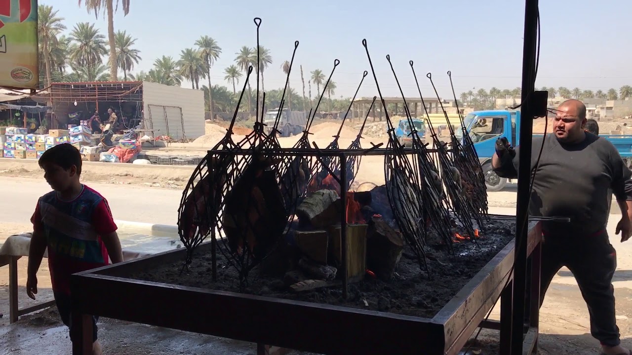 شوي اسماك ابو عقيل اطوريج سيوفي البغدادي