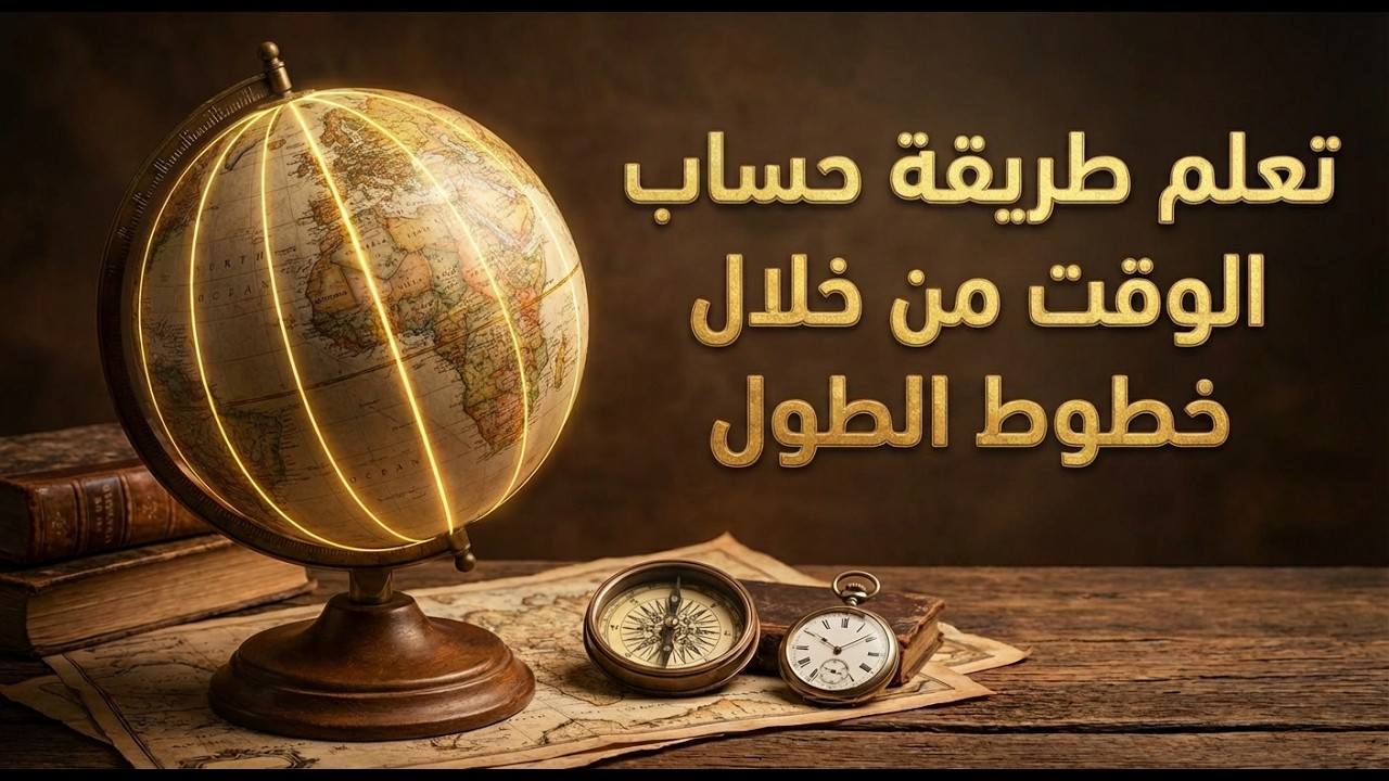 طريقة حساب الوقت باستخدام خطوط الطول