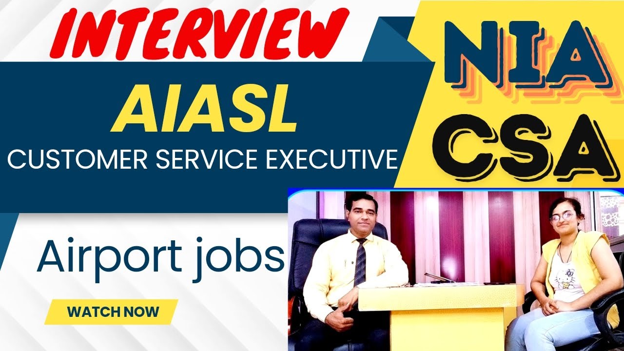 NIA CSA Interview | AIASL CSE Interview questions | Airport job interview tips | PD Classes