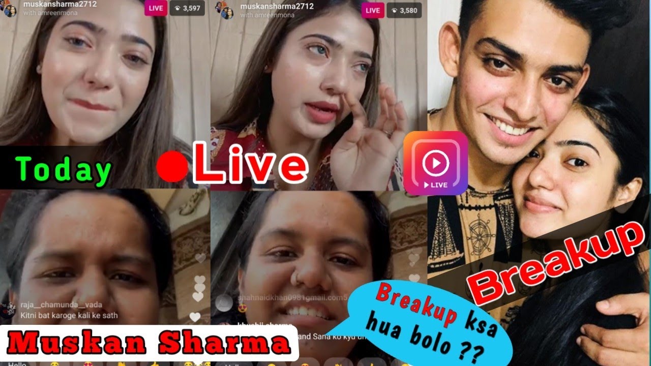 Muskan Live On Instagram Today || Muskan & beingshabad breakup reason || muskan and sahabad breakup
