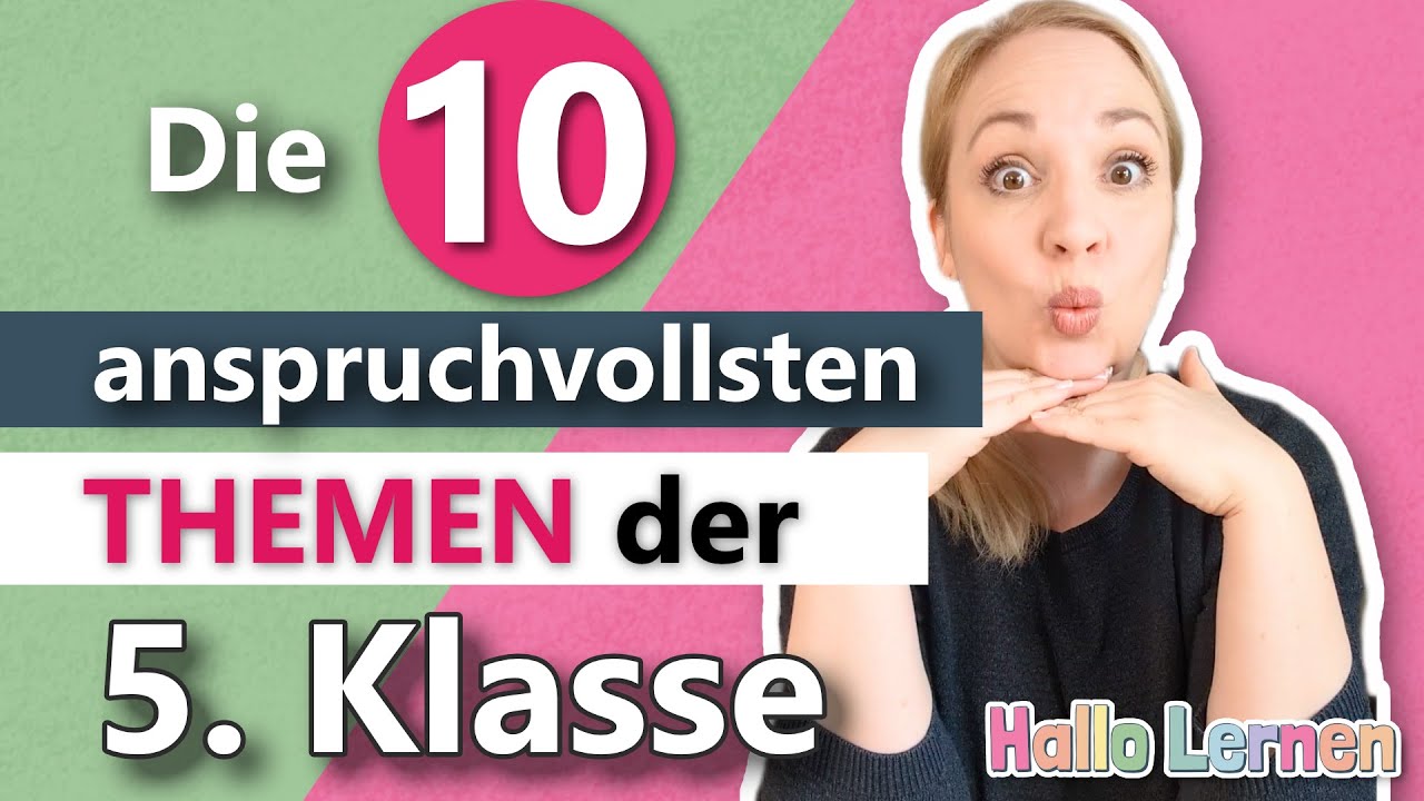 Die Top 10 anspruchsvollsten Themen der 5. Klasse: Deutsch & Mathe