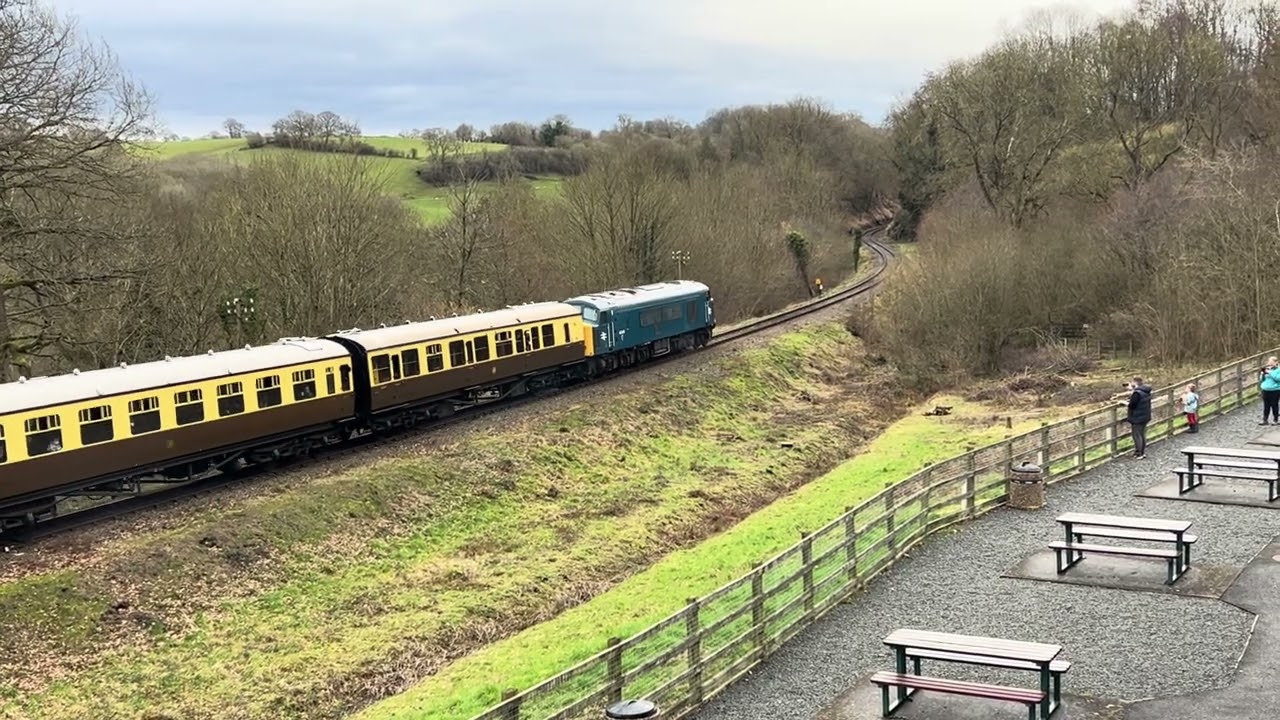 Class 46045 at Severn valley railway 