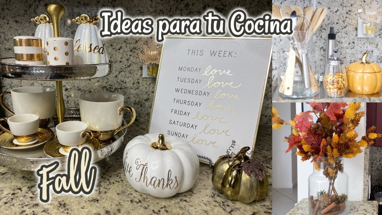 IDEAS PARA DECORAR UNA COCINA 2019/DECORACION DE OTOÑO 2019/FALL DECOR