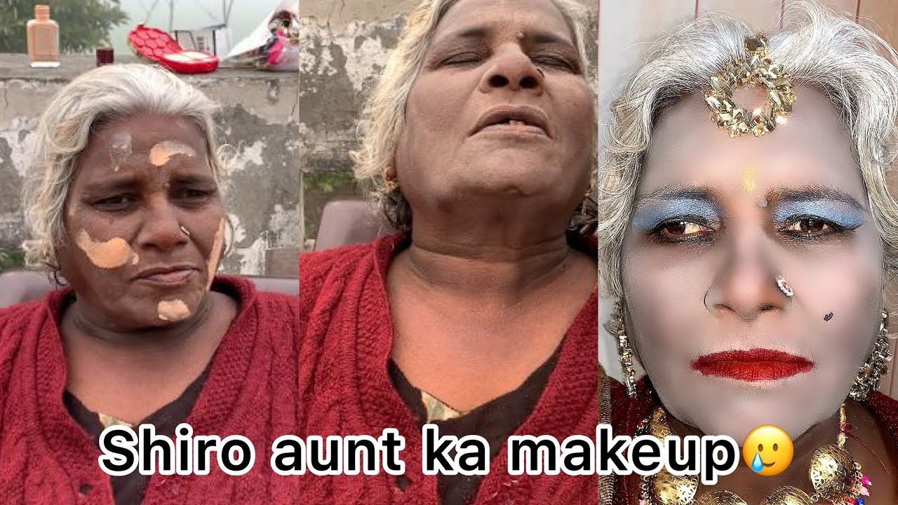 Shiro aunt’s makeup gone wrong 😑  💄 || raju didi ki mummy || raju didi and parnaj randhawa vlogs