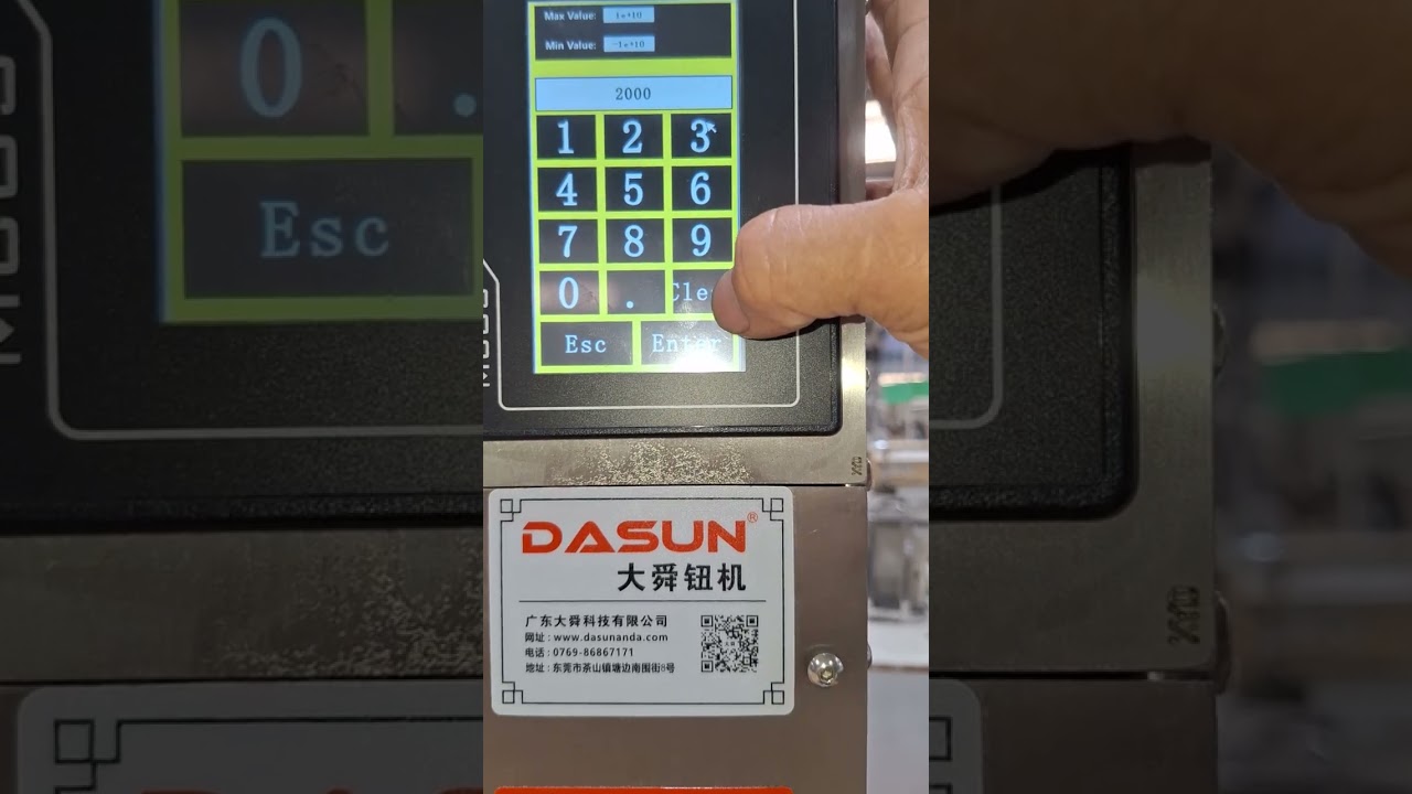 Hướng dẫn sử dụng. Cài số  chuẩn của máy đóng nút  đòng 