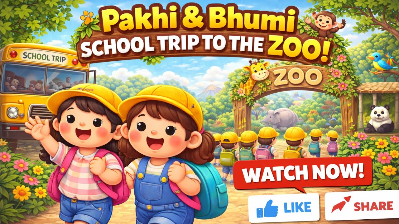 Pakhi & Bhumi at the Zoo 🦒🐘| Kids Cartoon | Times Of Toon