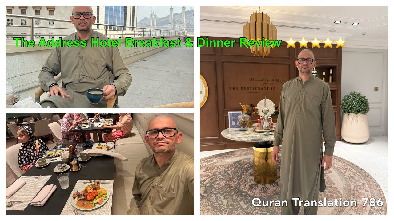 🍽️ The Address Hotel Jabal Omar Makkah | Breakfast & Dinner Review 🕋