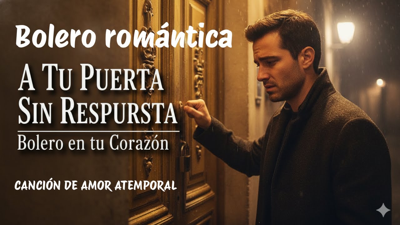 A Tu Puerta Sin Respuesta, Bolero Romántico Español, Letra, Bolero en tu Corazón