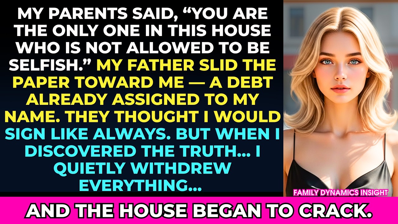 My Parents Called Me Selfish When I Refused To Pay — What I Did Next Shocked Them