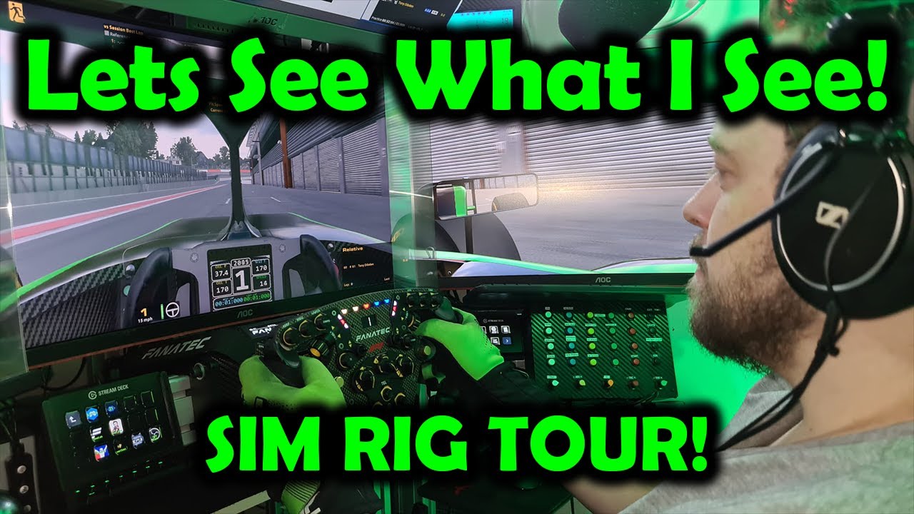 TDi99 RIG TOUR!! | Sim Room! | Man Cave! #fanatec #heusinkveld #triplemonitor