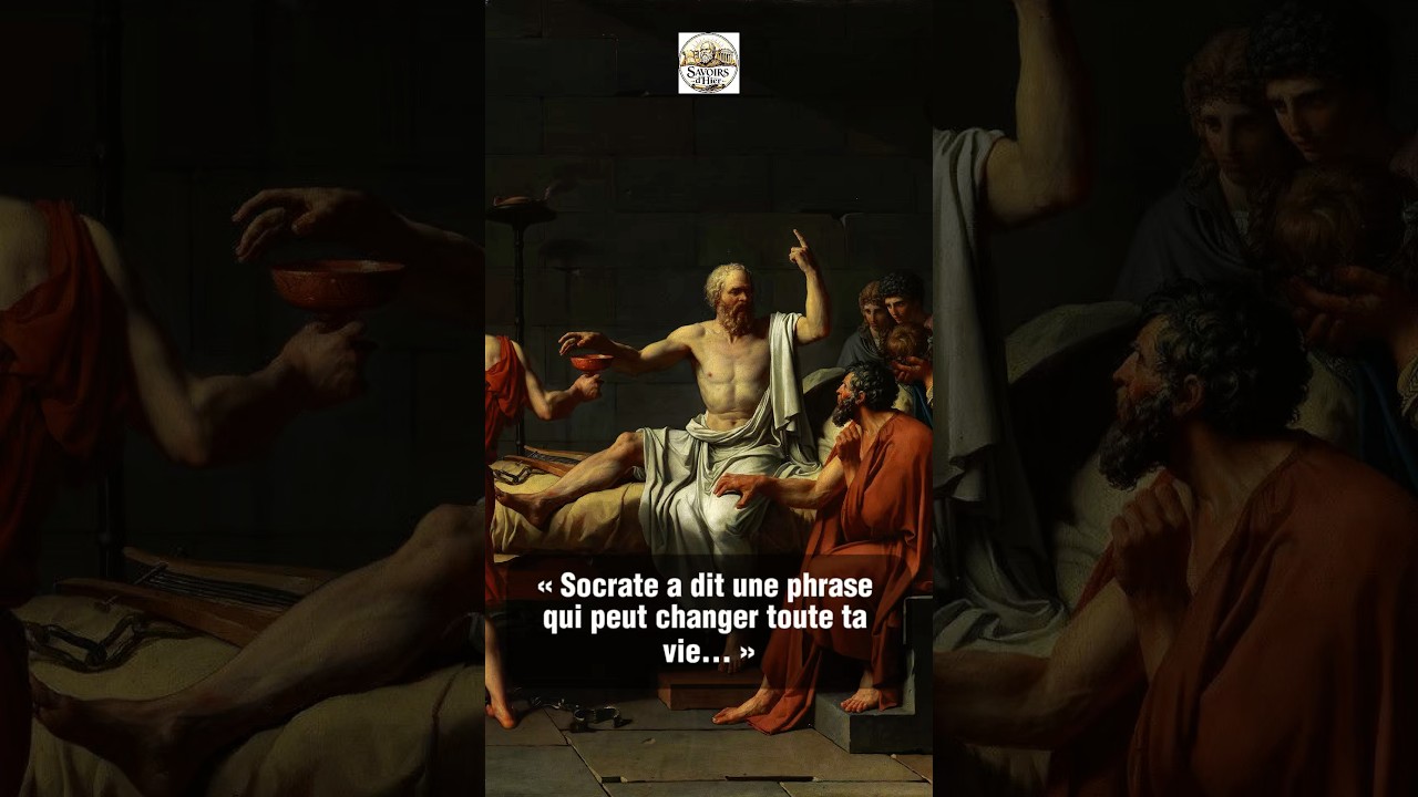Une leçon de Socrate pour ta vie.. 